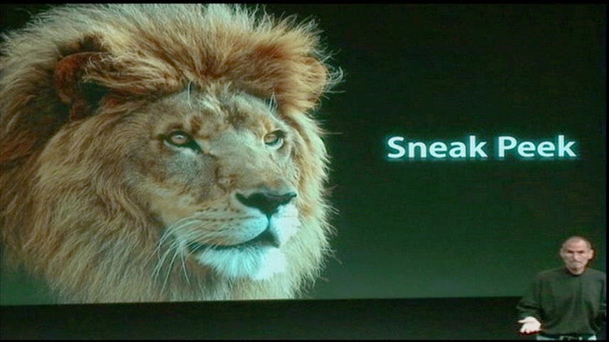 Apple previews new Mac OS X Lion