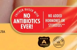 no antibiotic label