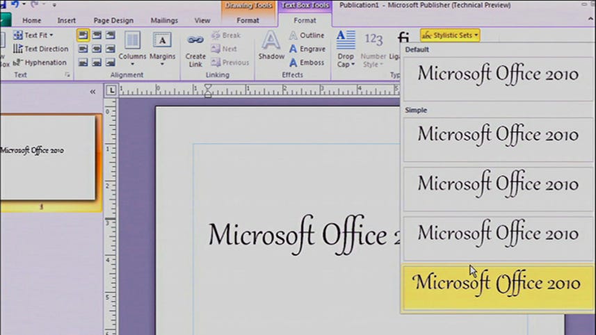 Microsoft Office 2010 technical preview