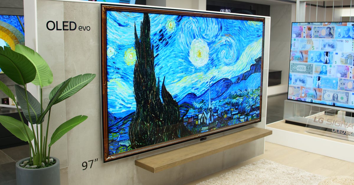 Transplant Favor puzzle Take a look at LG's biggest (and smallest) OLED TVs ever: Yep, it's 97  inches - CNET