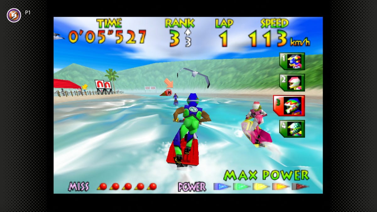 Screenshot of Wave Race 64 on Nintendo Switch