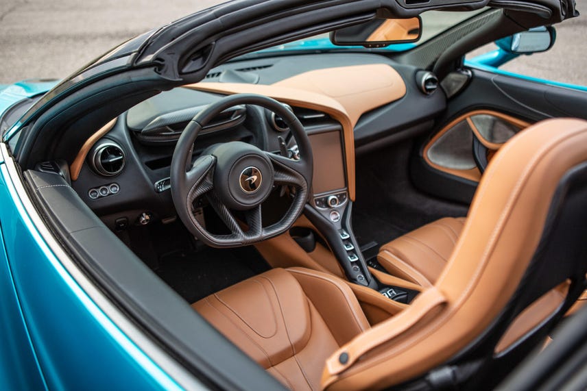 Checking the tech in the 2020 McLaren 720S Spider