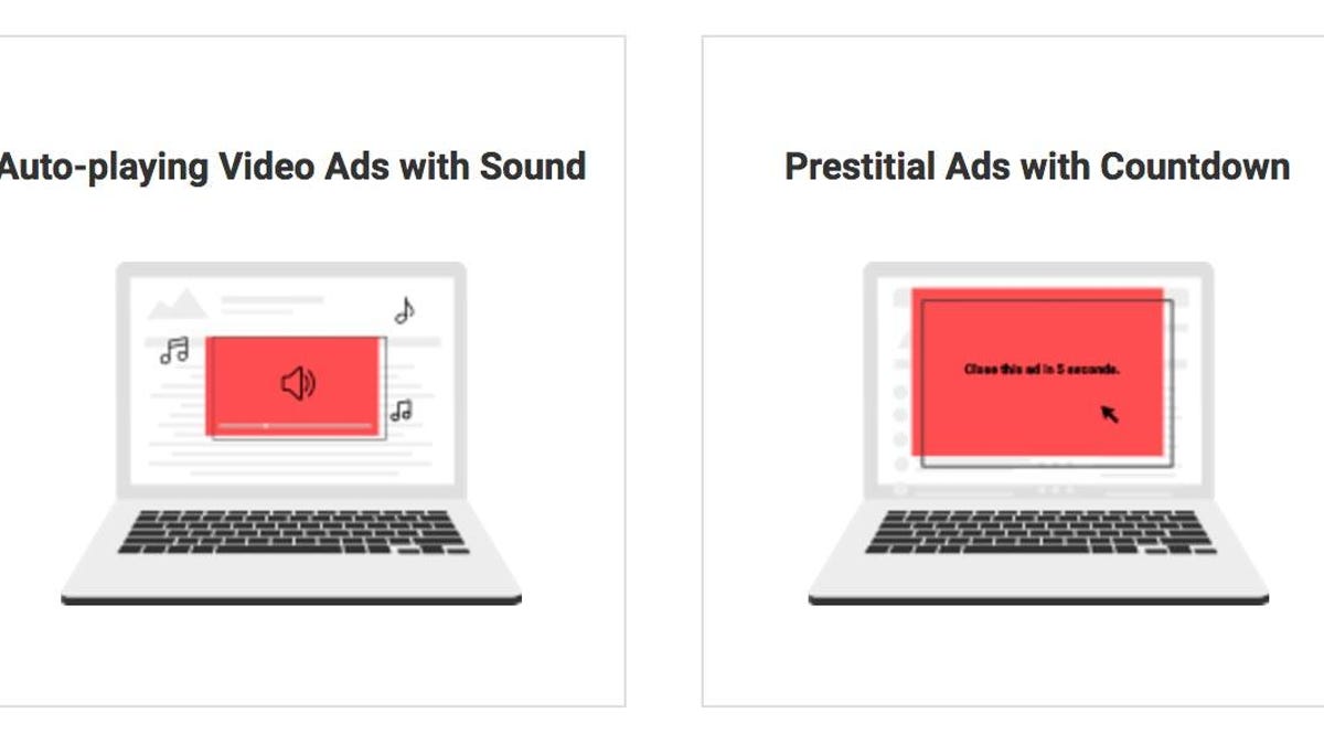 Google Chrome in 2018 will follow the Coalition for Better Ads&apos; standards by blocking several types of intrusive ads.