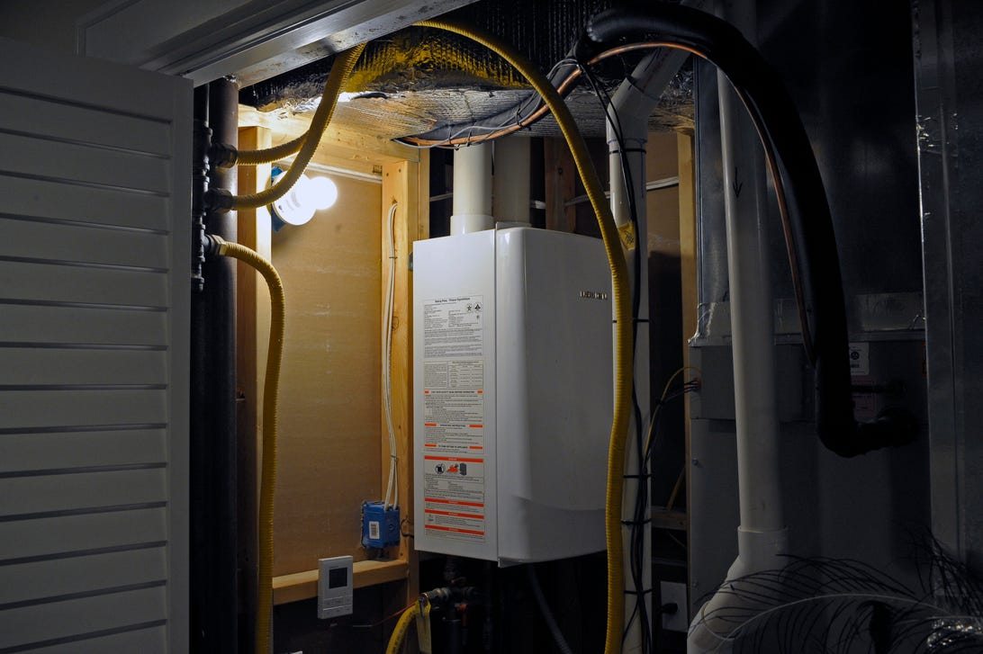 Tankless water heater in a DC-area home