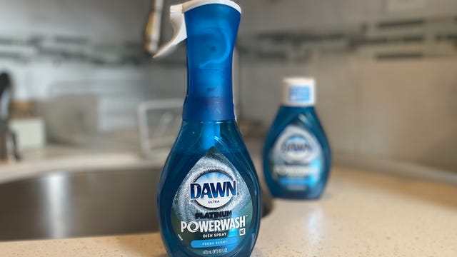 dawn powerwash bottle and refill on counter