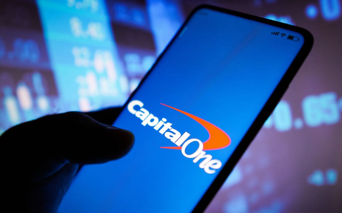 Capital One app on smartphone