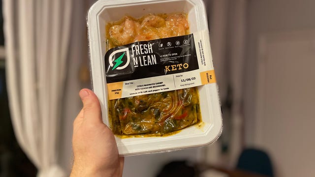 Hang holding meal in package