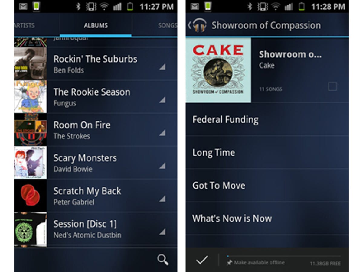 How to stream your music on your Samsung Galaxy S2: step 4b