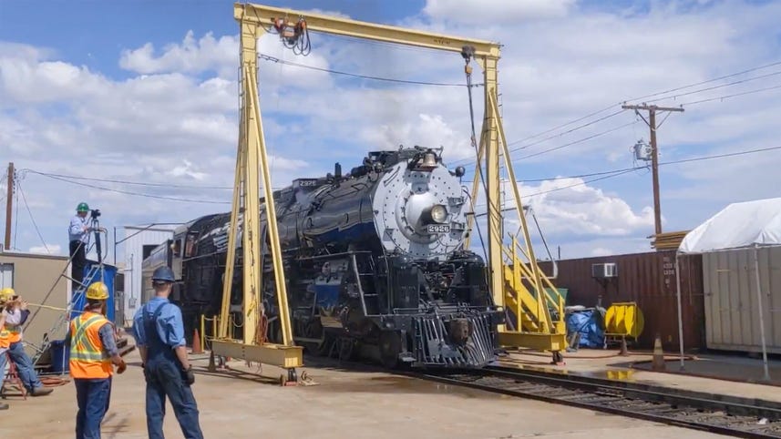 Historic Sante Fe 2926 steam locomotive rumbles back to life