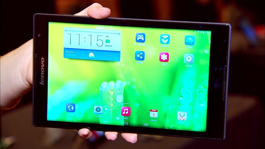 Featherlight Lenovo Tab S8 weighs about half a pound
