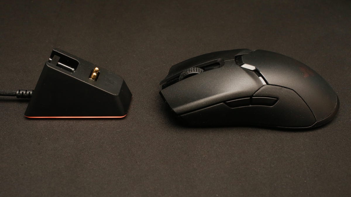 Get this featherlight Razer Viper gaming mouse and charging dock