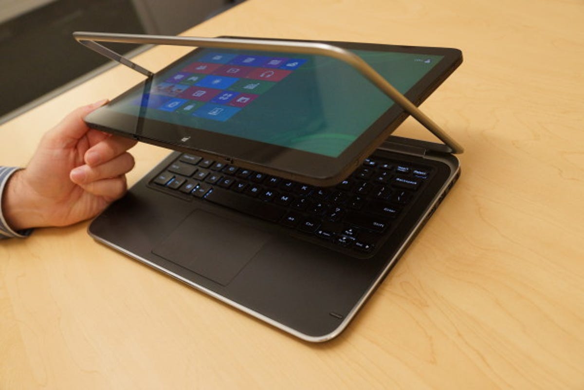 Dell said that the XPS 12  convertible is up for preorder, starting at $1,199.99.