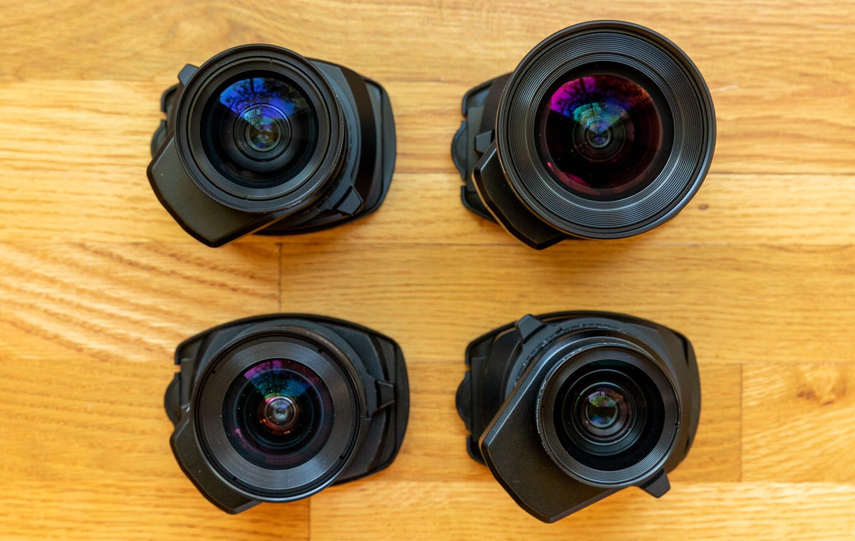 I tried the Phase One XT with four Rodenstock lenses -- 23mm, 32mm, 50mm and 70mm. There's now also a 90mm model, and a longer telephoto is in the works.