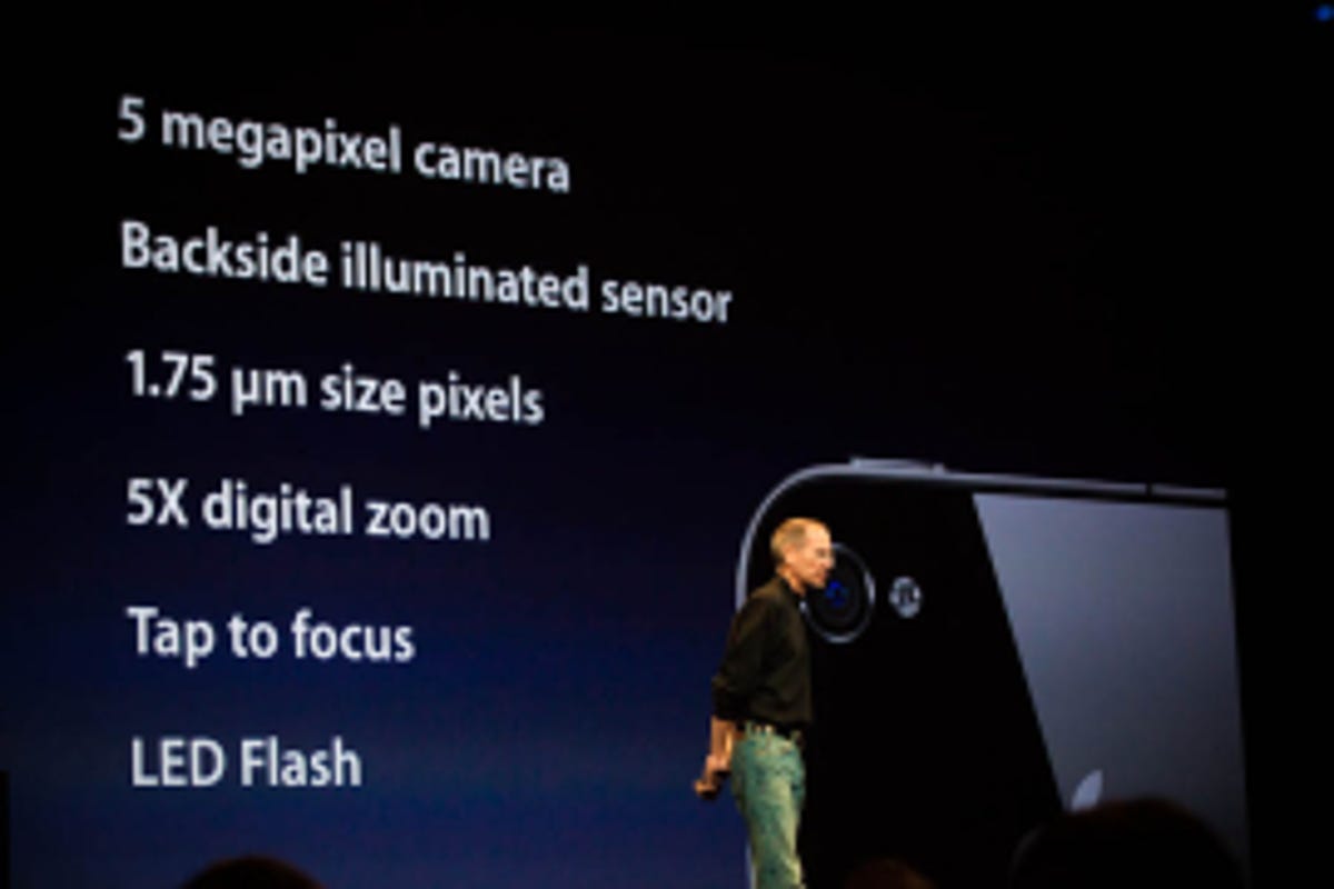 Steve Jobs discusses the iPhone's backside illumination (or illuminated) sensor technology at the phone's rollout event.