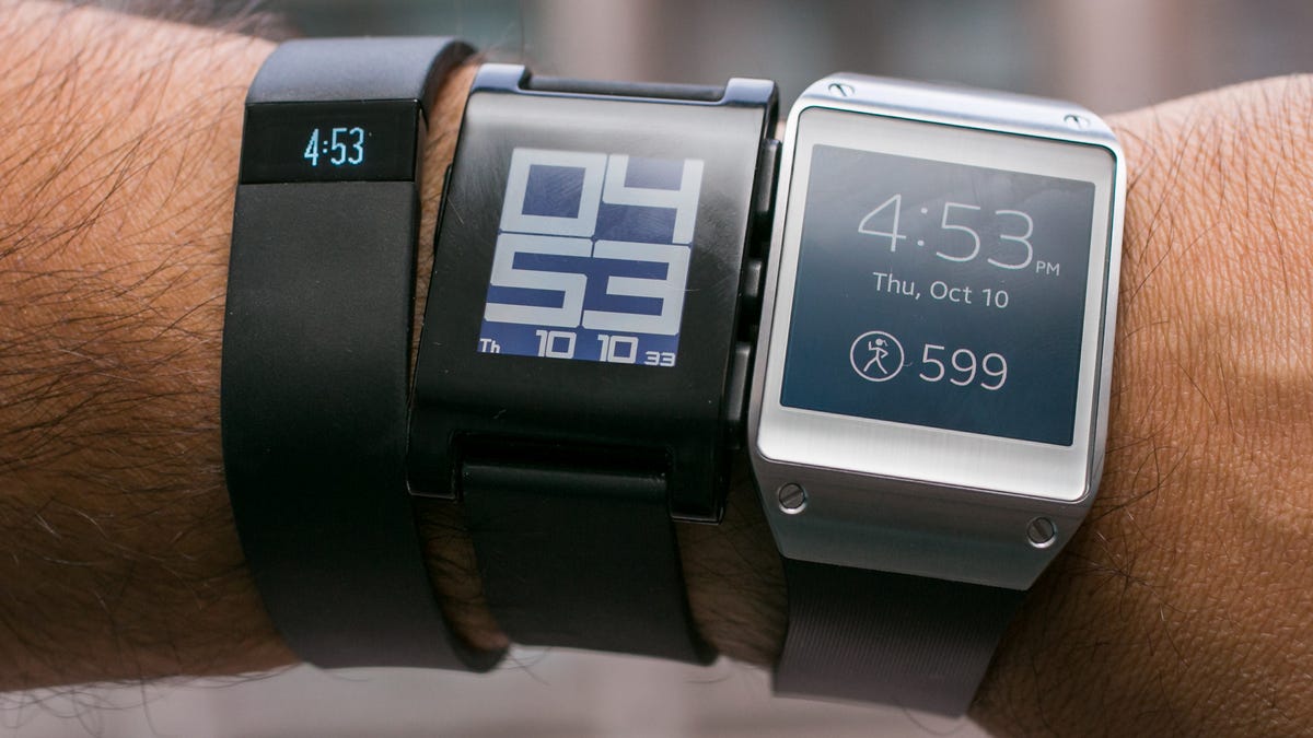 Smartwatches: Fitbit Force, Pebble, Samsung Galaxy
