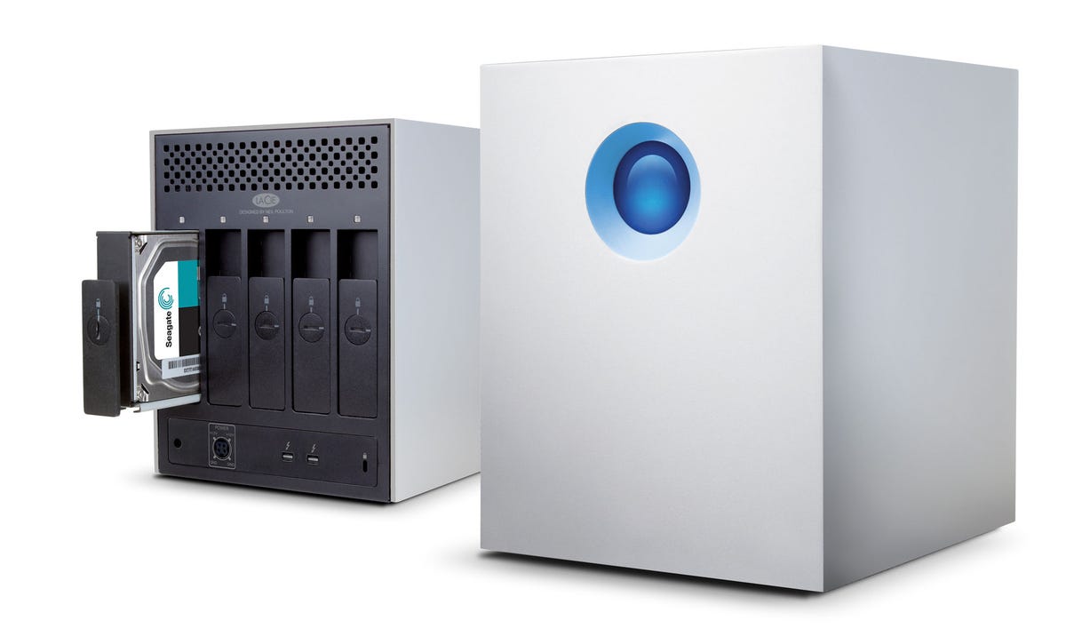 The LaCie 5big now is upgraded with the faster Thunderbolt 2, a USB 3 connection, and support for RAID 5 data protection.