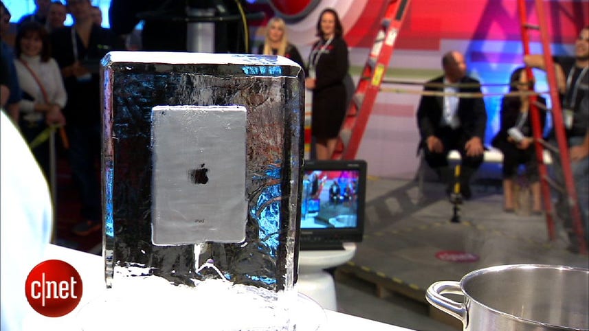 Frozen iPad Mini, boiled Samsung Active, another CES live torture test!