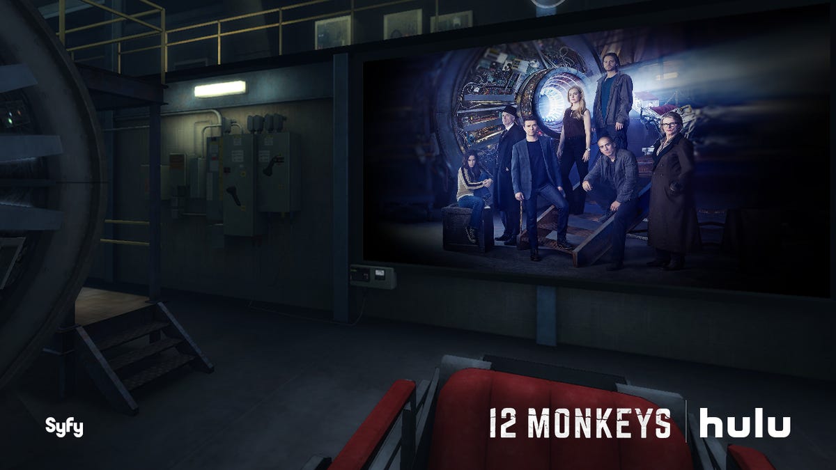 Hulu created a new virtual viewing room based on the "12 Monkeys" set.