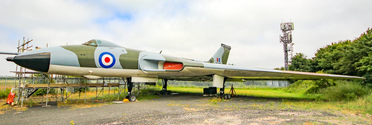 Avro Vulcan aircraft at the North East Land Sea and Air Museum