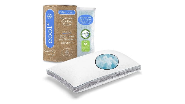 Coop Eden Cool+ Pillow on a white background