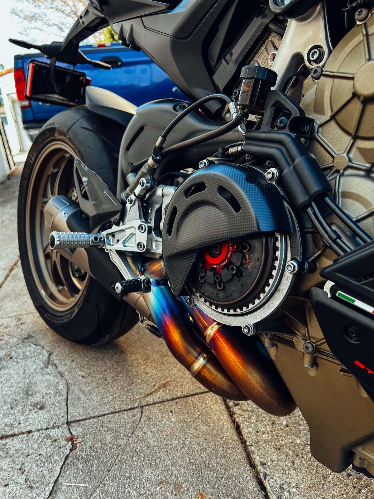 Ducati Streetfighter V4 S with accessories