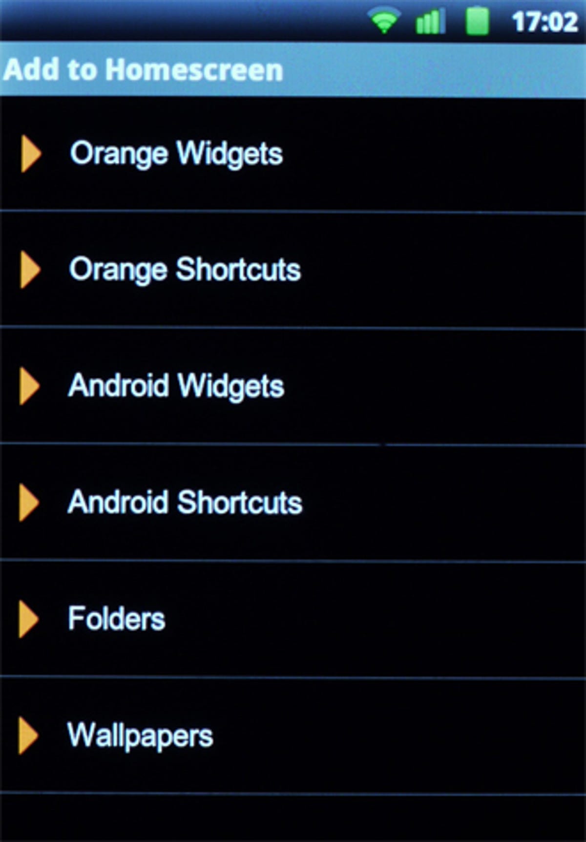 Orange San Francisco widgets
