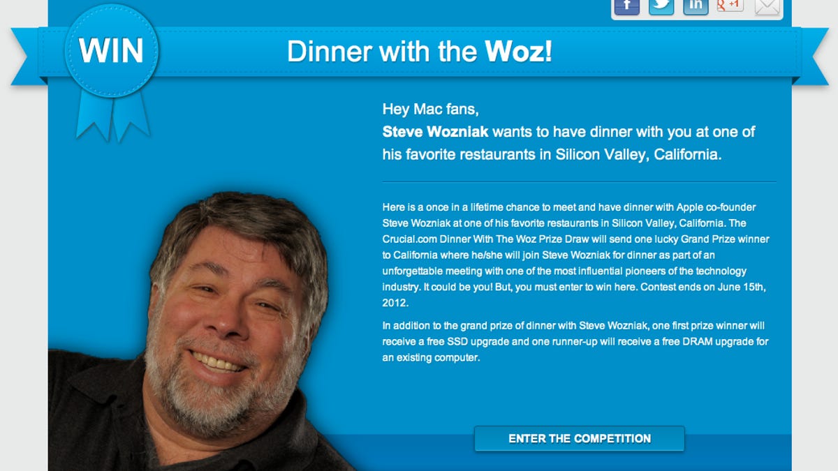 Dinner with Woz