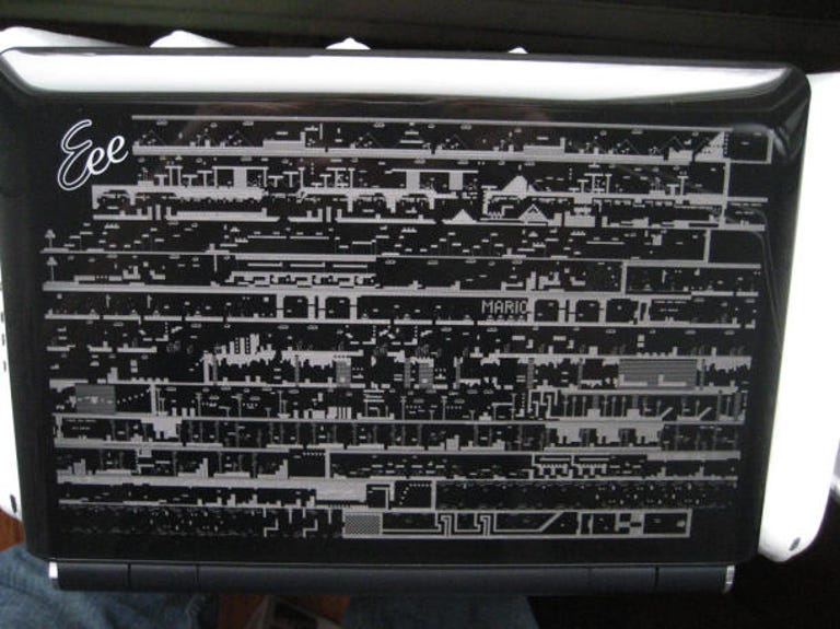 laser-etched Eee PC