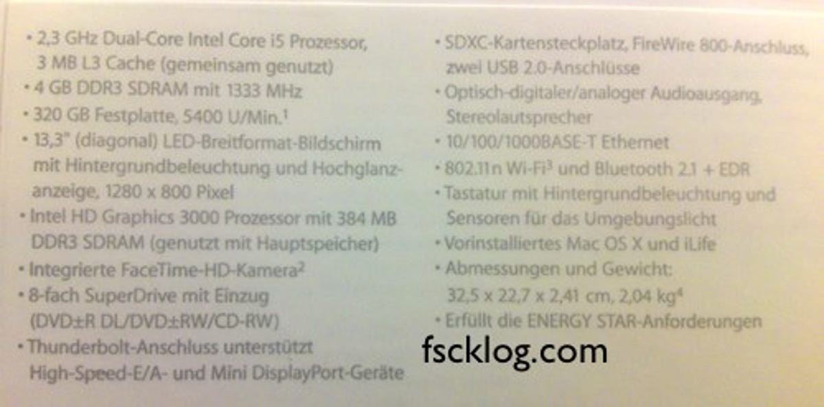 Rumored MacBook Pro specs: is this them?
