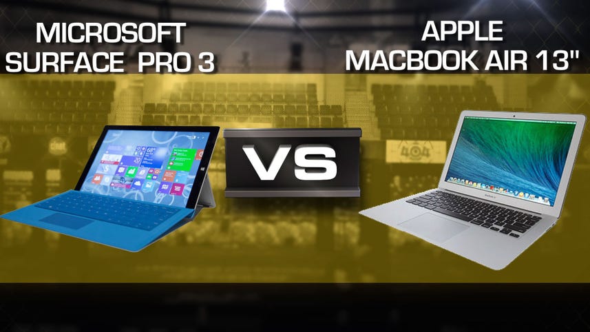 Microsoft Surface Pro 3 vs. MacBook Air 13" 2014