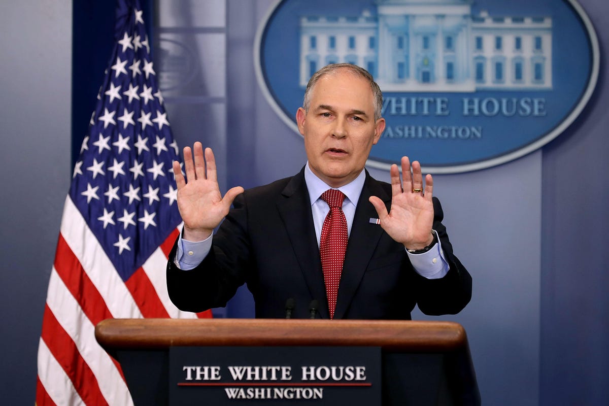 EPA Administrator Pruitt Joins Sean Spicer For Daily White House Press Briefing