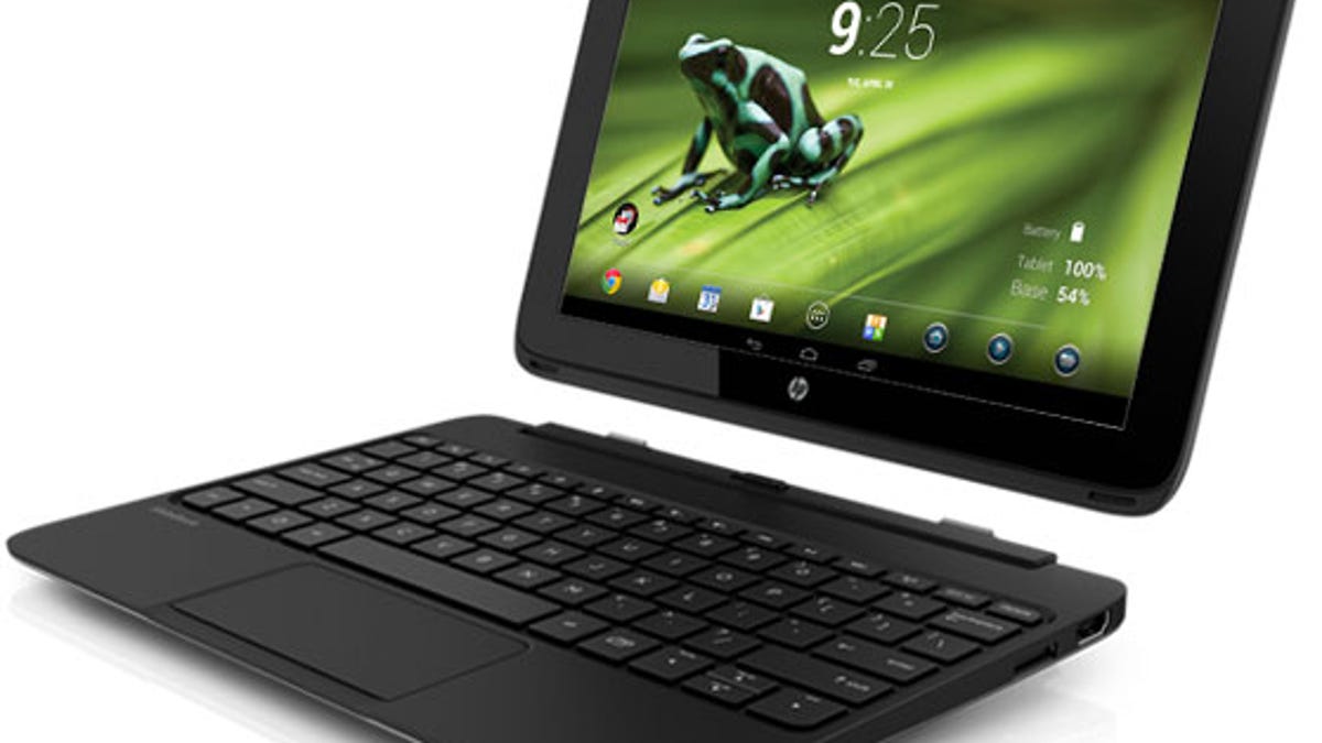 HP SlateBook x2 is both an Android tablet and laptop. The laptop part is an Android first for HP.