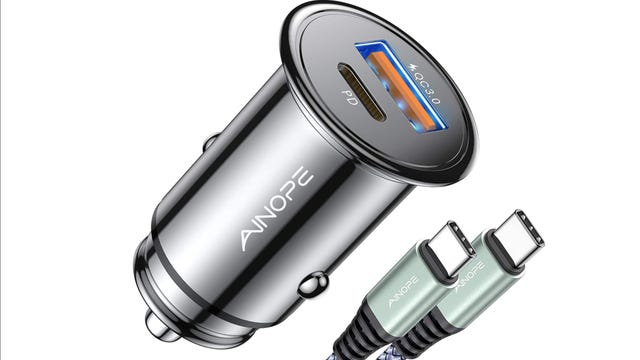 Ainope mini carregador rápido USB para carro