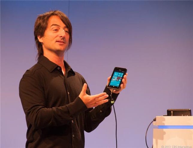 Microsoft's Joe Belfiore at the company's Windows Phone developer summit in 2012.