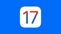 iOS 17 logo with blue background