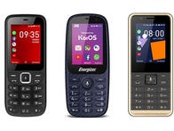 <p>A few of the 34 feature phones available today powered by KaiOS, a browser-based operating system.</p>
