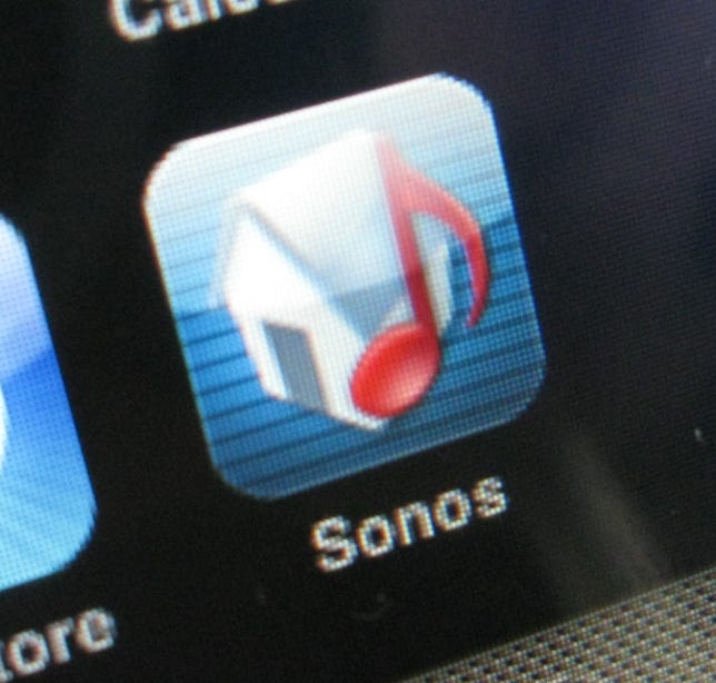 Photo of Sonos iPhone application.
