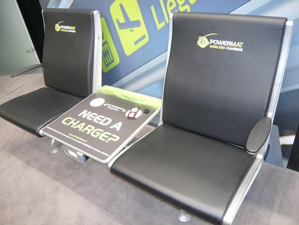 Powermat is also integrating its induction wireless charging technology into furniture.