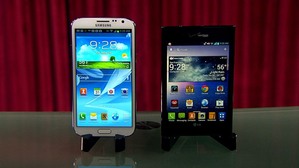 Samsung Galaxy Note 2 vs. LG Intuition