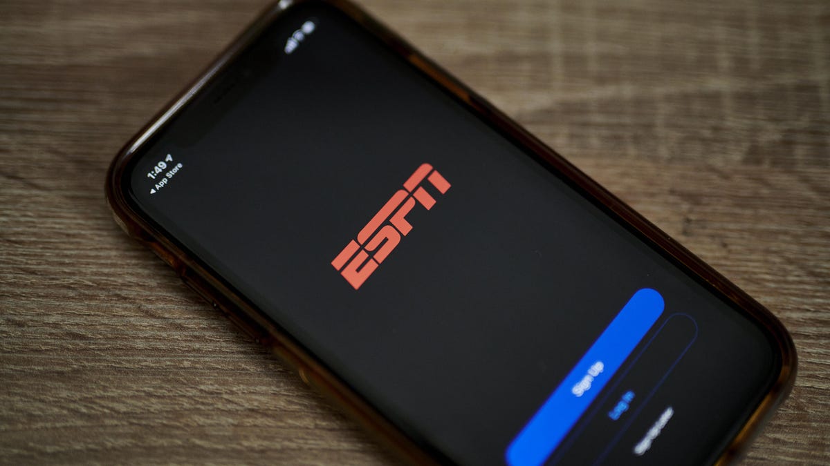 ESPN logo on phone
