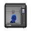 Black 3D printer with a blue lion inside