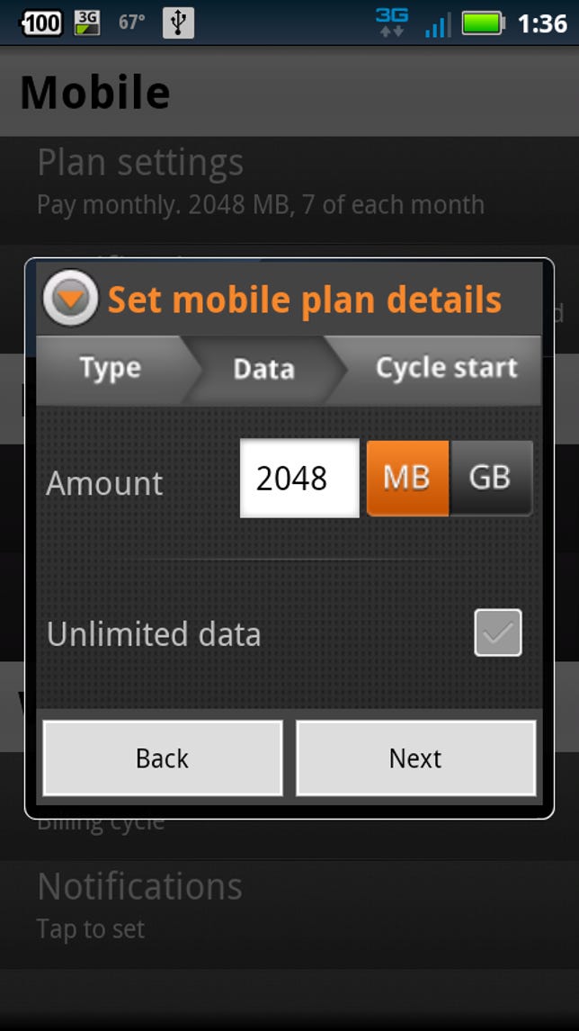 My Data Manager plan details
