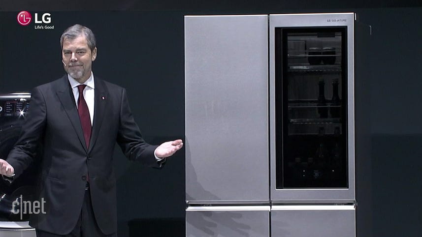 LG's new smart fridge automatically opens door sans hands