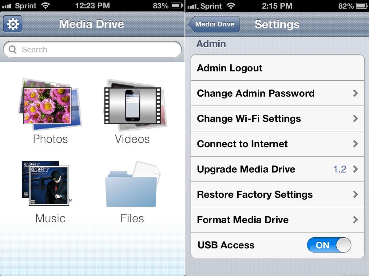 The SanDisk Media Drive app works very well and offers a lot of features, including the ability to relay Internet access from another Wi-Fi network.