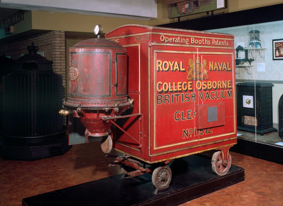 Booths original Red Trolley British Vacuum Cleaner, 1905.