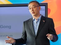 Li Gong, then Mozilla president, speaks at Mobile World Congress in March. In April he left to become CEO of a startup that for now is called Gone Fishing .