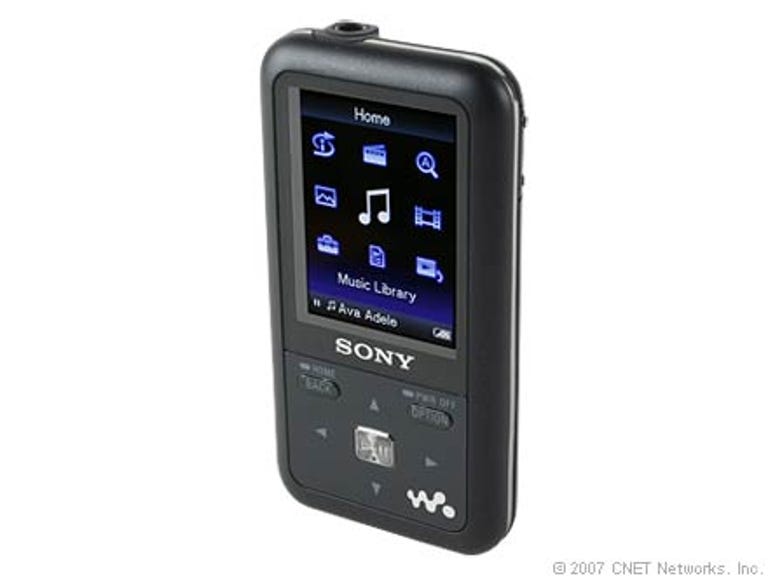 Photo of Sony Walkman MP3 player.