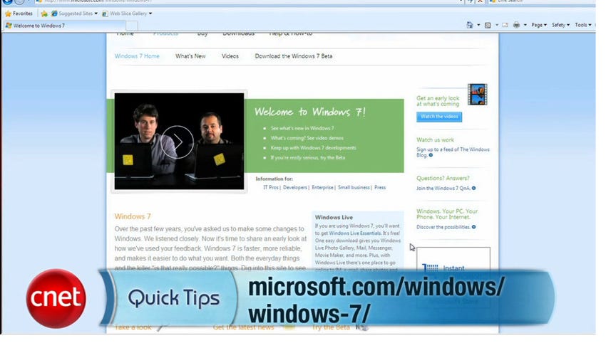 How to get Windows 7 beta