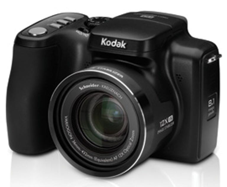 Kodak's new EasyShare Z812 IS sports a long, 12X optical zoom lens.