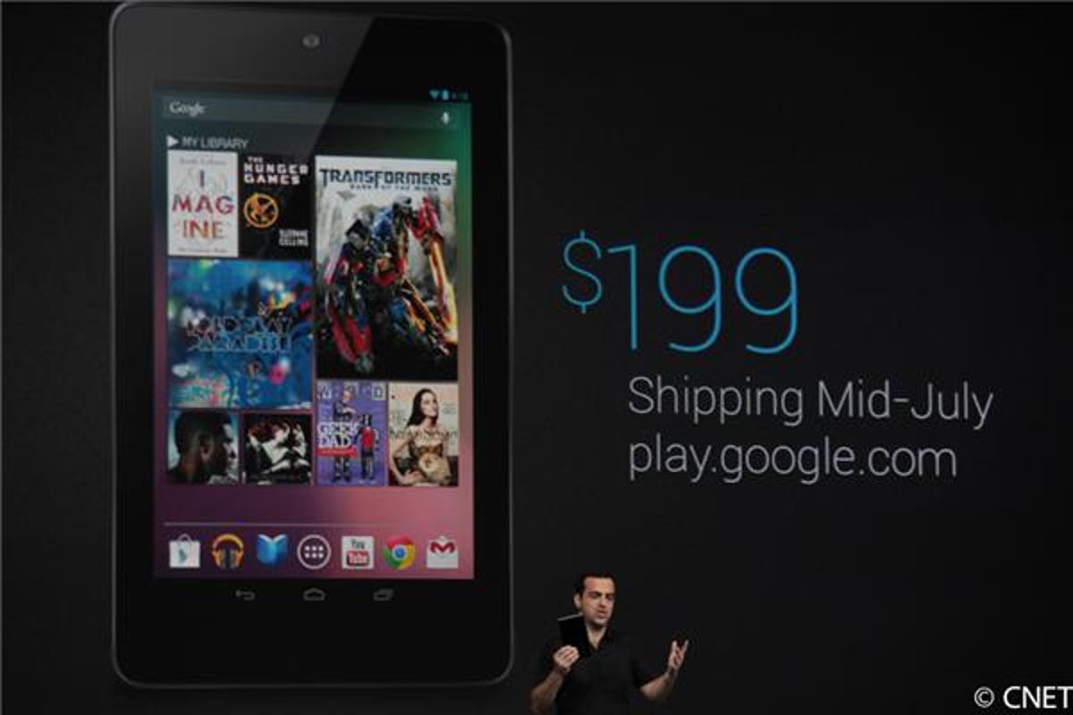 Google Nexus 7 tablet introduced at Google I/O